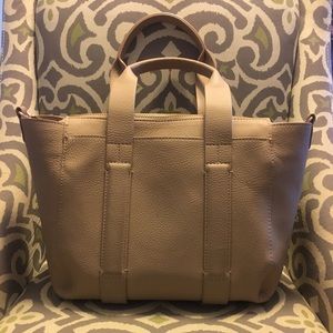 Target beige handbag with removable shoulder strap
